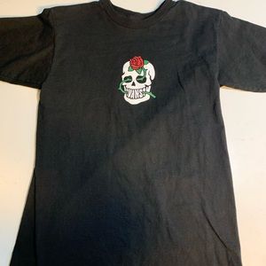 vans t shirt skullxroses